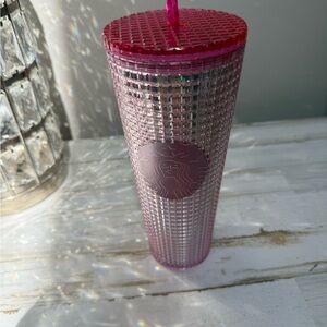 ⭐️ Brand New Starbucks Radiant Pink Grid Textured Venti  Tumbler